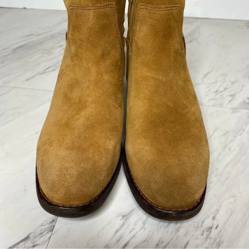 Franco Sarto Malina Brown Suede Bootie 8M